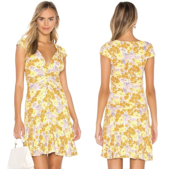 Free People Dresses & Skirts - Free People Floral Print Key to Your Heart Size XS Boho Spring Romantic Dress